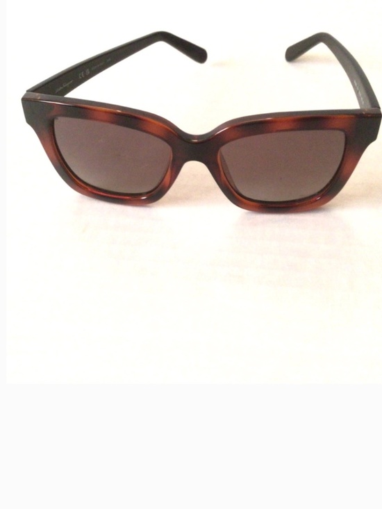 Salvatore Ferragamo Brown Rectangular Ladies Sunglasses main image 5
